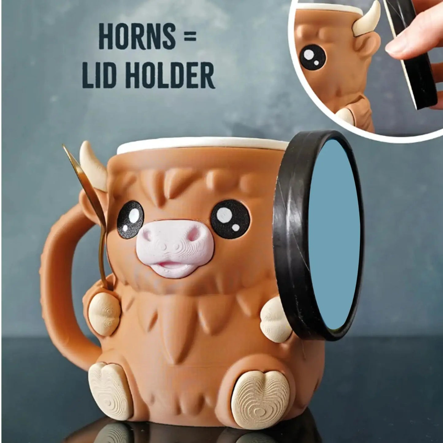 Highland Cow Ice Cream Holder™